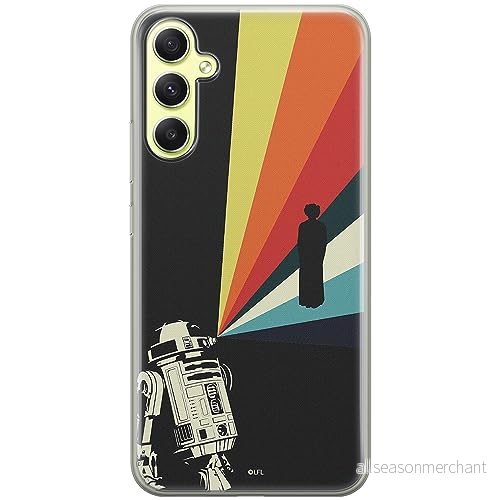 ERT GROUP mobiltelefonfodral för Samsung A34 5G originalt och officiellt licensierat Star Wars mönster R2D2 003 optimalt anpassad till formen på mobiltelefonen, fodral tillverkad av TPU plast 5905511779474