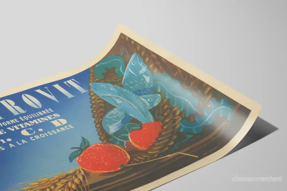 Vintageposter för Nestrovit vitaminer A, B1, C, D - Bild 2