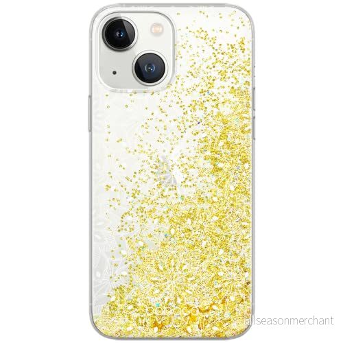 ERT GROUP mobiltelefonfodral för Apple Iphone 13 originalt och officiellt licensierat Babaco mönster Mandalas 009 Vit optimalt anpassad till formen på mobiltelefonen, med glitter overflow effekt 5904805856723