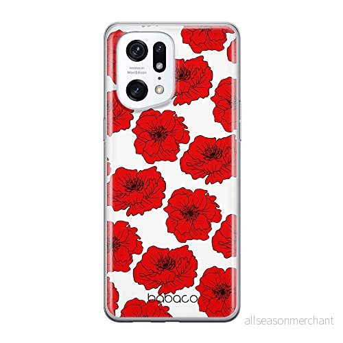 ERT GROUP mobiltelefonfodral för Oppo FIND X5 PRO originalt och officiellt licensierat Babaco mönster Flowers 018 optimalt anpassad till formen på mobiltelefonen, fodral tillverkad av TPU plast 5905511409425