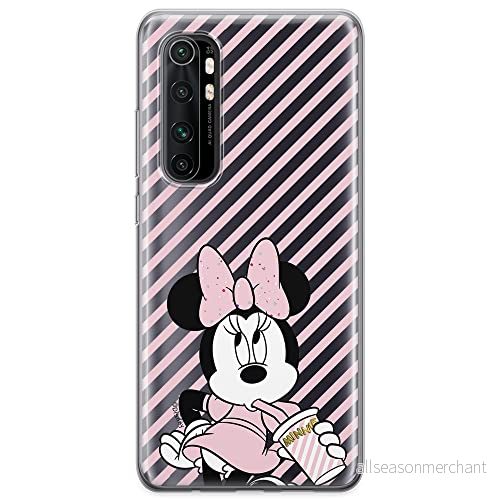 ERT GROUP mobiltelefonfodral för Xiaomi MI NOTE 10 Lite originalt och officiellt licensierat Disney mönster Minnie 017 optimalt anpassad till formen på mobiltelefonen, gedeeltelijk transparant 5904805587092