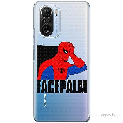ERT GROUP mobiltelefonfodral för Xiaomi MI 11i/ REDMI K40/K40 PRO/POCO F3/ F3 PRO originalt och officiellt licensierat Marvel mönster Spider Man 029, gedeeltelijk transparant 5905795005924