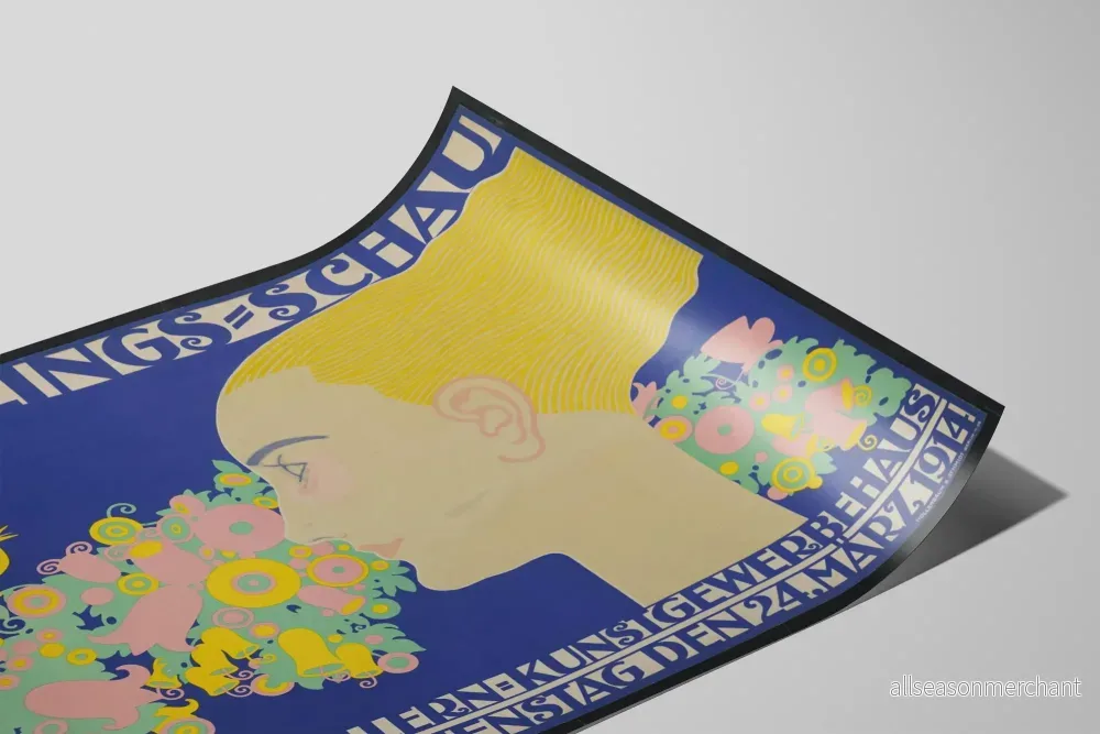 Dekorativ poster Art Nouveau - Vårutställning 1914 - Bild 2