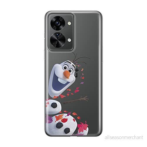 ERT GROUP mobiltelefonfodral för Oneplus NORD 2T 5G originalt och officiellt licensierat Disney mönster Olaf 003 optimalt anpassad till formen på mobiltelefonen, gedeeltelijk transparant 5905511266530