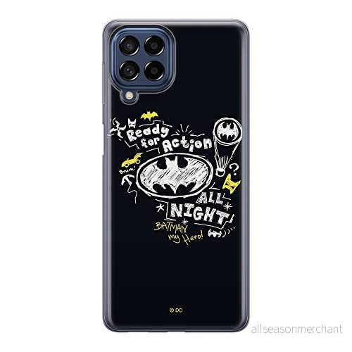 ERT GROUP mobiltelefonfodral för Samsung M33 5G originalt och officiellt licensierat DC mönster Batman 014 optimalt anpassad till formen på mobiltelefonen, fodral tillverkad av TPU plast 5905511346942