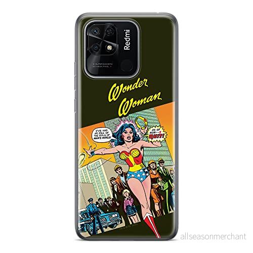 ERT GROUP mobiltelefonfodral för Xiaomi REDMI 10C originalt och officiellt licensierat DC mönster Wonder Woman 016 optimalt anpassad till formen på mobiltelefonen, fodral tillverkad av TPU plast 5905511533595