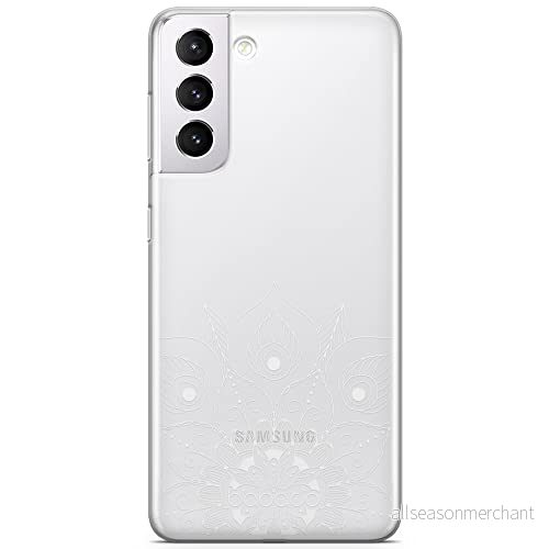 ERT GROUP mobiltelefonfodral för Samsung S21 PLUS originalt och officiellt licensierat Babaco mönster Mandalas 008 Vit optimalt anpassad till formen på mobiltelefonen, gedeeltelijk transparant 5904805854200