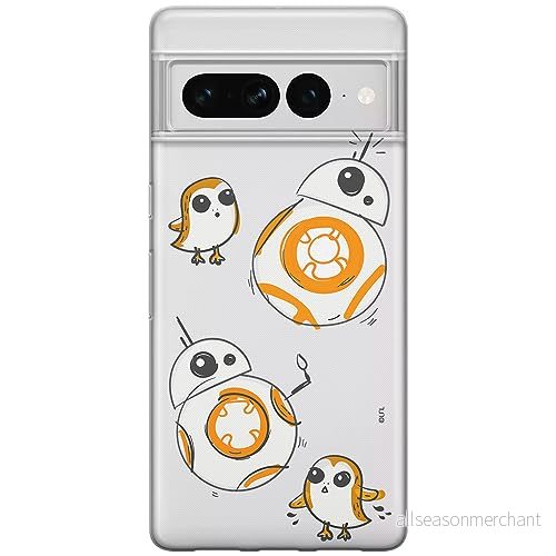 ERT GROUP mobiltelefonfodral för Google PIXEL 7 PRO originalt och officiellt licensierat Star Wars mönster BB 8 010 optimalt anpassad till formen på mobiltelefonen, gedeeltelijk transparant 5905795166632