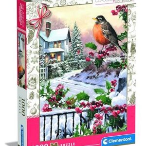 Clementoni Pusselsamling Robin And Holly Blushes 1 000 bitar pussel för vuxna 14 99 år, present till män/kvinnor, tillverkad i Italien, 81501 8005125815012 Clementoni Pusselsamling Robin And Holly Blushes 1 000 bitar pussel för vuxna 14 99 år, present till män/kvinnor, tillverkad i Italien, 81501 8005125815012