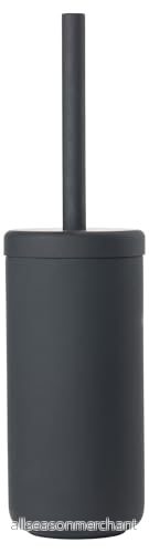Zone Denmark Ume toalettborste, toalettborste i vacker dansk design, tillverkad av stengods med soft touch beläggning, diameter 10 cm, höjd 38,7 svart 5708760660339