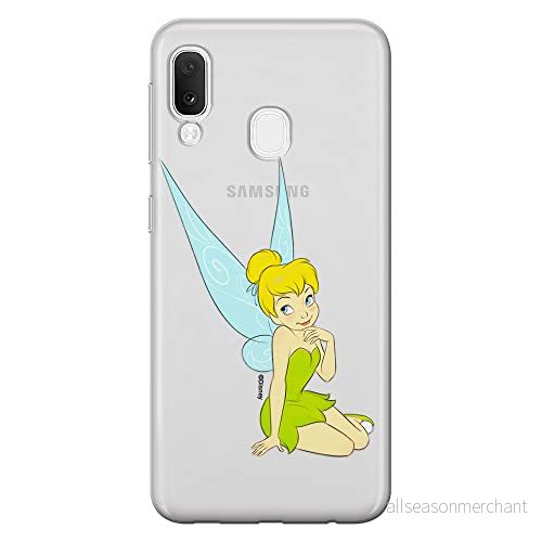 ERT GROUP mobiltelefonfodral för Samsung A20e originalt och officiellt licensierat Disney mönster Tinker Bell 005 optimalt anpassad till formen på mobiltelefonen, gedeeltelijk transparant 5905131132505