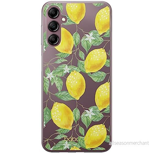 ERT GROUP mobiltelefonfodral för Samsung A14 4G/5G originalt och officiellt licensierat Babaco mönster Fruits 002 optimalt anpassad till formen på mobiltelefonen, gedeeltelijk transparant 5905511818791