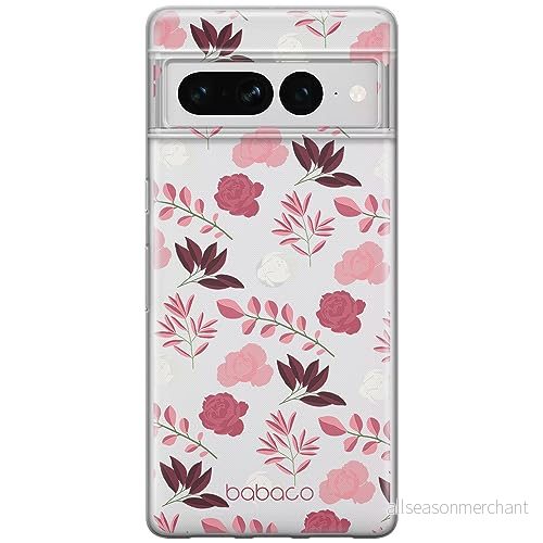 ERT GROUP mobiltelefonfodral för Google PIXEL 7 PRO originalt och officiellt licensierat Babaco mönster Flowers 020 optimalt anpassad till formen på mobiltelefonen, gedeeltelijk transparant 5905795168414