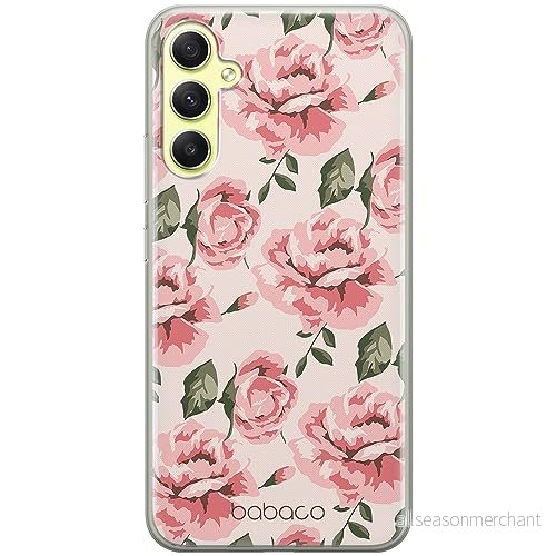 ERT GROUP mobiltelefonfodral för Samsung A34 5G originalt och officiellt licensierat Babaco mönster Flowers 013 optimalt anpassad till formen på mobiltelefonen, fodral tillverkad av TPU plast 5905511780128