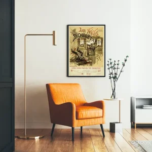 Vintageposter Les Nuits du Boulevard - Dramatisk väggdekoration - Bild 2