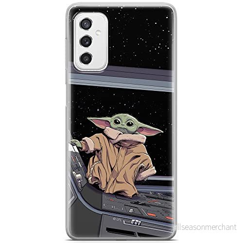 ERT GROUP mobiltelefonfodral för Samsung M52 5G originalt och officiellt licensierat Star Wars mönster Baby Yoda 025 optimalt anpassad till formen på mobiltelefonen, fodral tillverkad av TPU plast 5904805493775