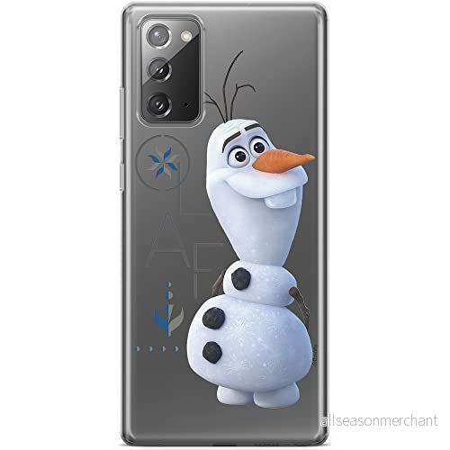 ERT GROUP mobiltelefonfodral för Samsung GALAXY NOTE 20 originalt och officiellt licensierat Disney mönster Olaf 004 optimalt anpassad till formen på mobiltelefonen, gedeeltelijk transparant 5903040458532