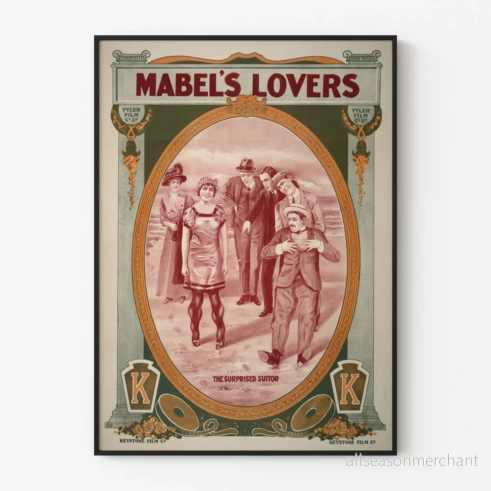 Vintageposter Mabel's Lovers - Den förvånade fästmannen