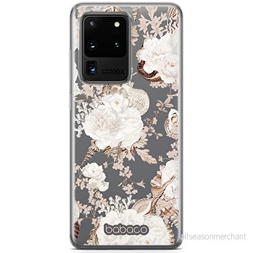 ERT GROUP mobiltelefonfodral för Samsung S20 ULTRA / S11 PLUS originalt och officiellt licensierat Babaco mönster Flowers 044 optimalt anpassad till formen på mobiltelefonen, gedeeltelijk transparant 5905131324269