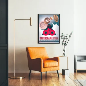 Vintageposter Opothérapie Byla - Fransk Retro Väggdekoration - Bild 2