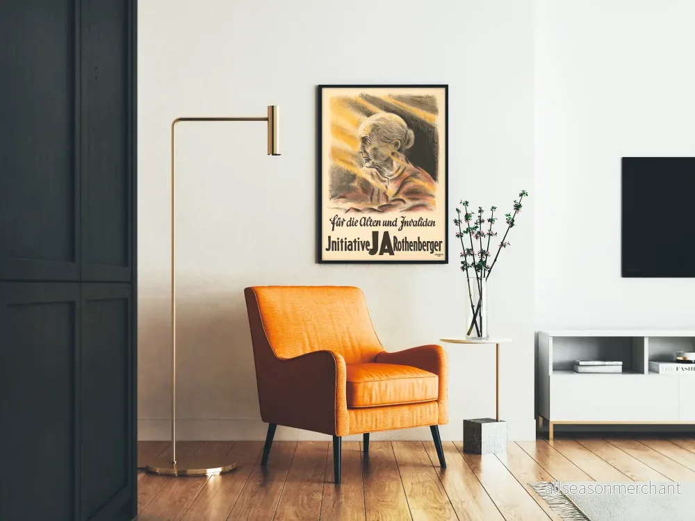 Vintageaffisch för solidaritet med äldre och invalida - Rothenberger-initiativ - Bild 2