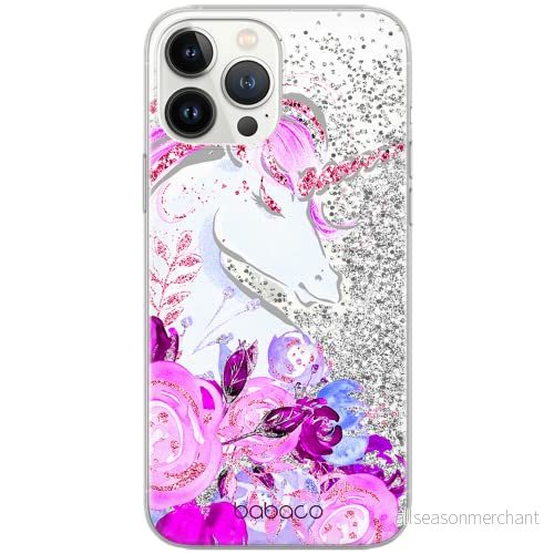 ERT GROUP mobiltelefonfodral för Apple Iphone XS Max originalt och officiellt licensierat Babaco mönster Unicorn 006 Vit optimalt anpassad till formen på mobiltelefonen, med glitter overflow effekt 5903040495179