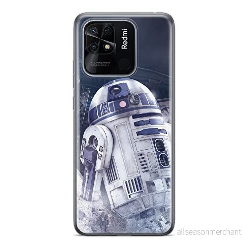 ERT GROUP mobiltelefonfodral för Xiaomi REDMI 10C originalt och officiellt licensierat Star Wars mönster R2D2 001 optimalt anpassad till formen på mobiltelefonen, fodral tillverkad av TPU plast 5905511537906