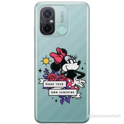 ERT GROUP mobiltelefonfodral för Xiaomi REDMI 12C/ 11A originalt och officiellt licensierat Disney mönster Minnie 073 optimalt anpassad till formen på mobiltelefonen, gedeeltelijk transparant 5905795025175