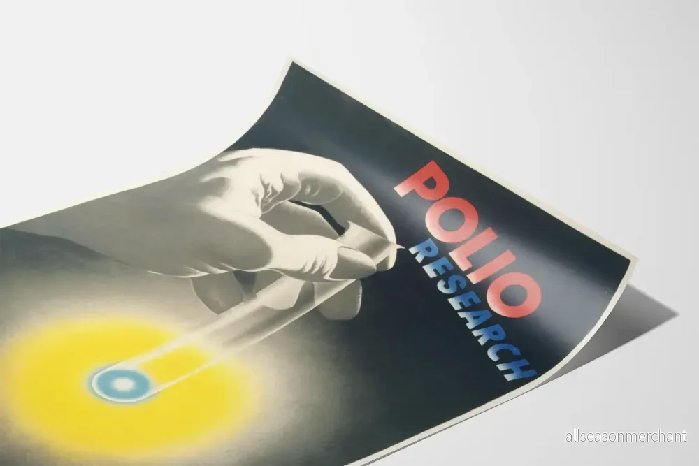 Vintageposter Söker Polio Lumière Född - Bild 3