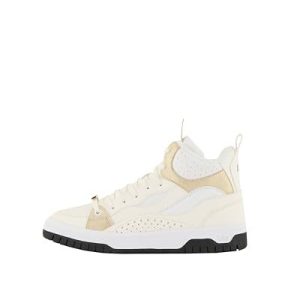 Armani Exchange James, logo Charm, gulddetaljer sneakers, Off White Op White, 35 EU 8058997732628