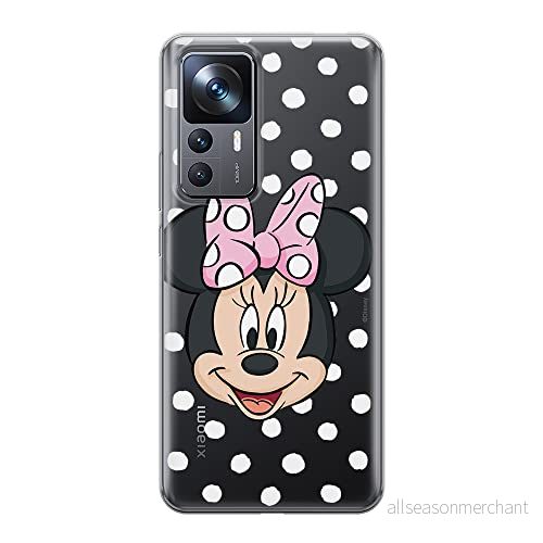 ERT GROUP mobiltelefonfodral för Xiaomi 12T/12T pro/K50 Ultra originalt och officiellt licensierat Disney mönster Minnie 057 optimalt anpassad till formen på mobiltelefonen, gedeeltelijk transparant 5905511576547