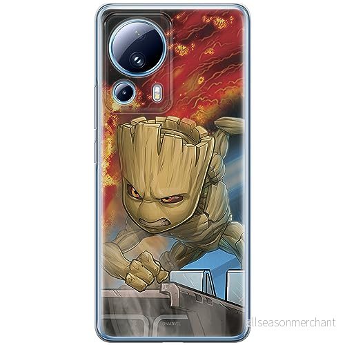 ERT GROUP mobiltelefonfodral för Xiaomi 13 LITE/CIVI 2 originalt och officiellt licensierat Marvel mönster Groot 003 optimalt anpassad till formen på mobiltelefonen, fodral tillverkad av TPU plast 5905511932107