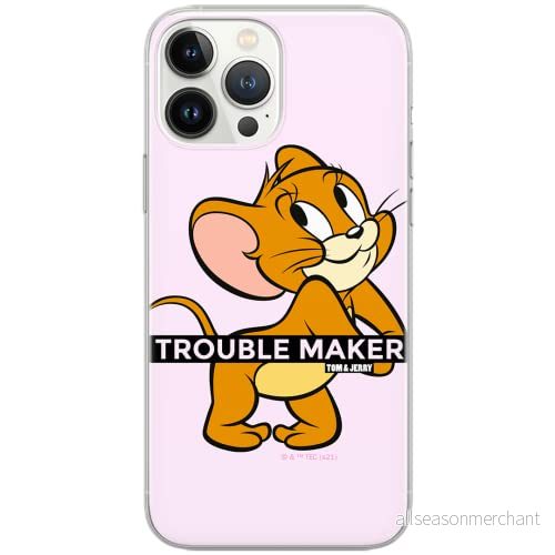 ERT GROUP mobiltelefonfodral för Samsung S10 Lite/A91 originalt och officiellt licensierat Tom and Jerry mönster 012 Vit anpassad till formen på mobiltelefonen, fodral tillverkad av TPU plast 5904805269363