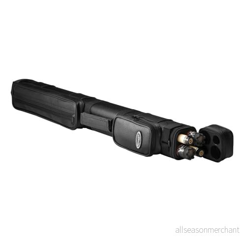 Casemaster av GLD Products Q Vault Classic Biljard/Pool Cue Hårt fodral, rymmer 2 kompletta delade köer (2 knappar/2 axlar), svart 719265527077