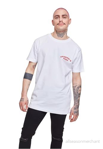 Mister Tee Giuseppes Pizzeria T-shirt med print - Vit 4053838333105
