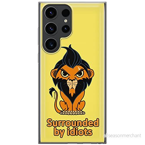 ERT GROUP mobiltelefonfodral för Samsung S23 ULTRA originalt och officiellt licensierat Disney mönster Scar 001 optimalt anpassad till formen på mobiltelefonen, fodral tillverkad av TPU plast 5905511472818