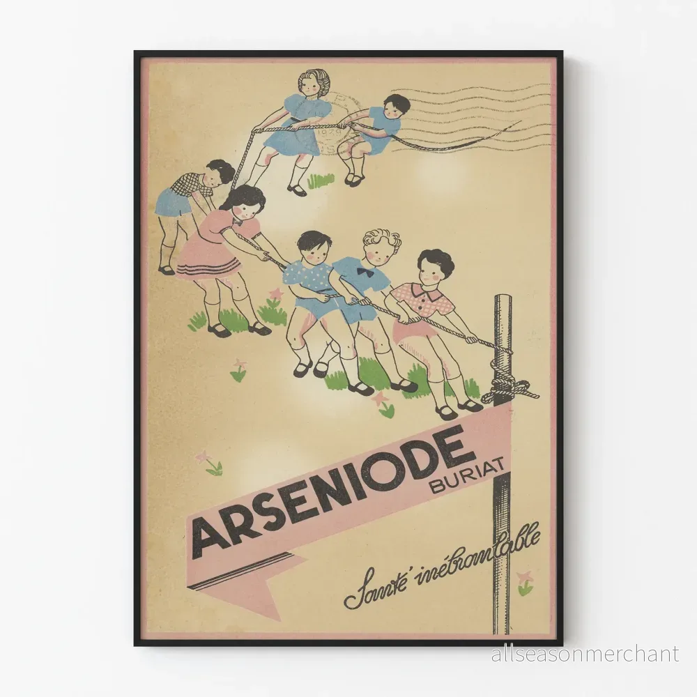 Vintageposter Arseniode Buriat Oersättlig Hälsa