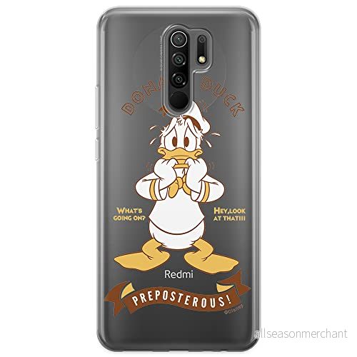 ERT GROUP mobiltelefonfodral för Xiaomi REDMI 9 originalt och officiellt licensierat Disney mönster Donald 004 optimalt anpassad till formen på mobiltelefonen, gedeeltelijk transparant 5903040305188
