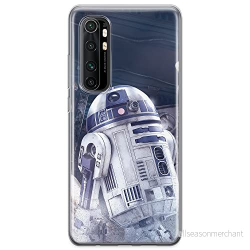 ERT GROUP mobiltelefonfodral för Xiaomi MI NOTE 10 Lite originalt och officiellt licensierat Star Wars mönster R2D2 001 optimalt anpassad till formen på mobiltelefonen, fodral tillverkad av TPU plast 5904805593383