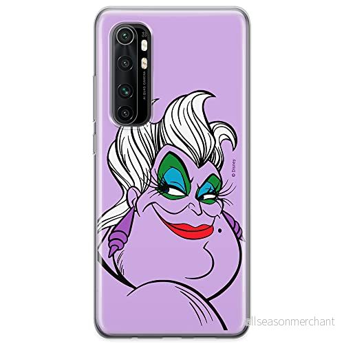 ERT GROUP mobiltelefonfodral för Xiaomi MI NOTE 10 Lite originalt och officiellt licensierat Disney mönster Ursula 001 optimalt anpassad till formen på mobiltelefonen, fodral tillverkad av TPU plast 5904805587610