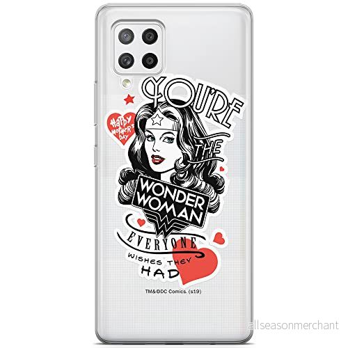 ERT GROUP mobiltelefonfodral för Samsung A42 5G originalt och officiellt licensierat DC mönster Wonder Woman 014 optimalt anpassad till formen på mobiltelefonen, gedeeltelijk transparant 5903040254004