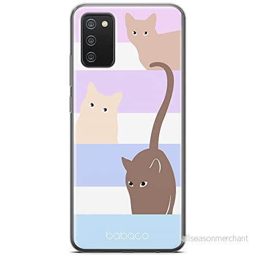 ERT GROUP mobiltelefonfodral för Samsung A02S originalt och officiellt licensierat Babaco mönster Cats 014 optimalt anpassad till formen på mobiltelefonen, fodral tillverkad av TPU plast 5905131096357