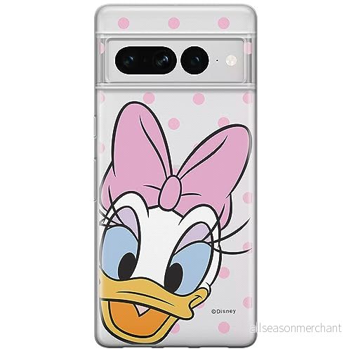 ERT GROUP mobiltelefonfodral för Google PIXEL 7 PRO originalt och officiellt licensierat Disney mönster Daisy 004 optimalt anpassad till formen på mobiltelefonen, gedeeltelijk transparant 5905795161415