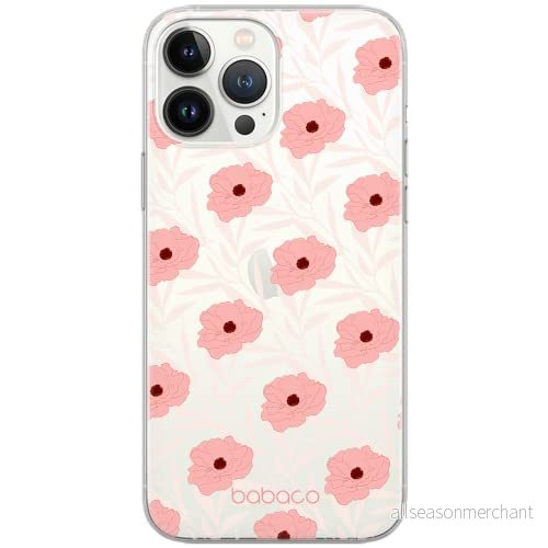 ERT GROUP mobiltelefonfodral för Apple Iphone 13 PRO MAX originalt och officiellt licensierat Babaco mönster Flowers 017 optimalt anpassad till formen på mobiltelefonen, gedeeltelijk transparant 5903932871531