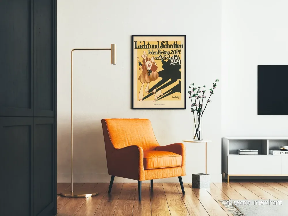 Vintageposter Licht und Schatten - Retro väggdekoration - Bild 2