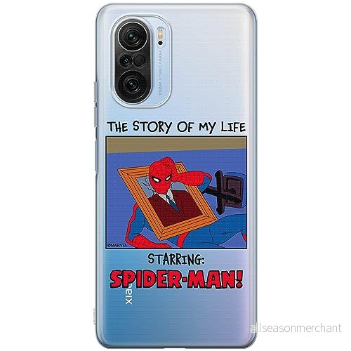 ERT GROUP mobiltelefonfodral för Xiaomi MI 11i/ REDMI K40/K40 PRO/POCO F3/ F3 PRO originalt och officiellt licensierat Marvel mönster Spider Man 036, gedeeltelijk transparant 5905795012328