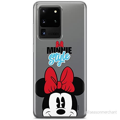 ERT GROUP Mobiltelefonskal för Samsung S20 Ultra original och officiellt licensierat Disney mönster Minnie 027 optimalt anpassat till mobiltelefonens form, delvis transparent 5903537520759