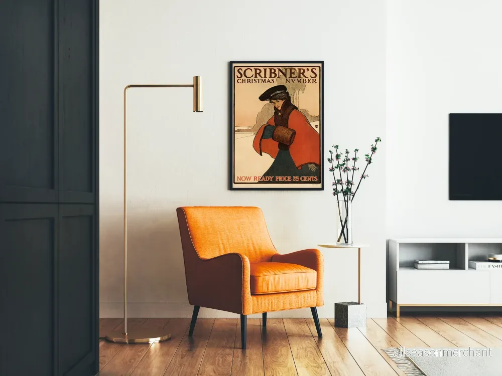 Vintageposter Scribner's Christmas Number för väggdekoration - Bild 2