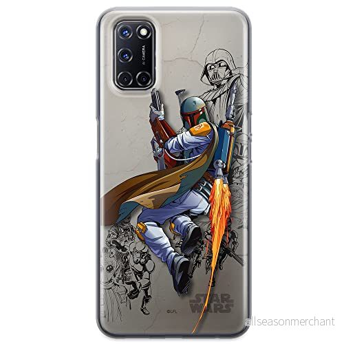 ERT GROUP mobiltelefonfodral för Oppo A92/ A72/ A52 originalt och officiellt licensierat Star Wars mönster Boba Fett 003 optimalt anpassad till formen på mobiltelefonen, fodral tillverkad av TPU plast 5903040211229