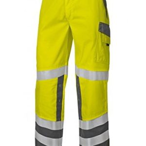 BP 2010 845 8653 60n arbetsbyxor, med elastisk ryggdel, 270,00 g/m² tygblandning, varningsgul/mörkgrå, 60 n 4010365996050